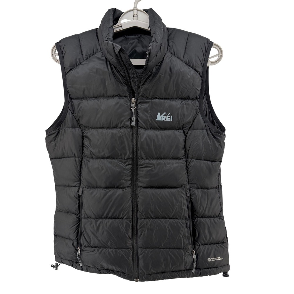 REI Co-op Womens Black Pertex Quantum PrimaLoft Down Puffer Vest M (est)